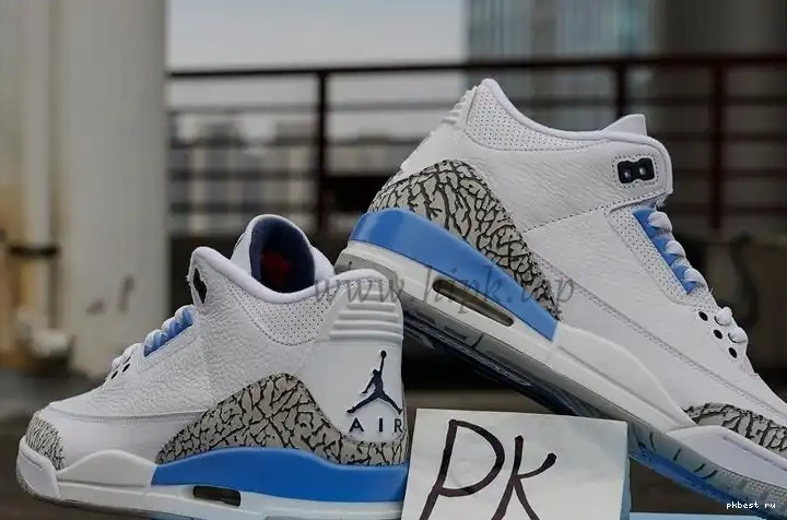 to Ready UNC Materials Ship Retail Retro Jordan 3 PK GOD 0521